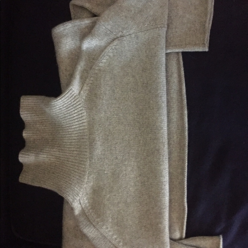 men’s grey turtleneck cashmere sweater SzM